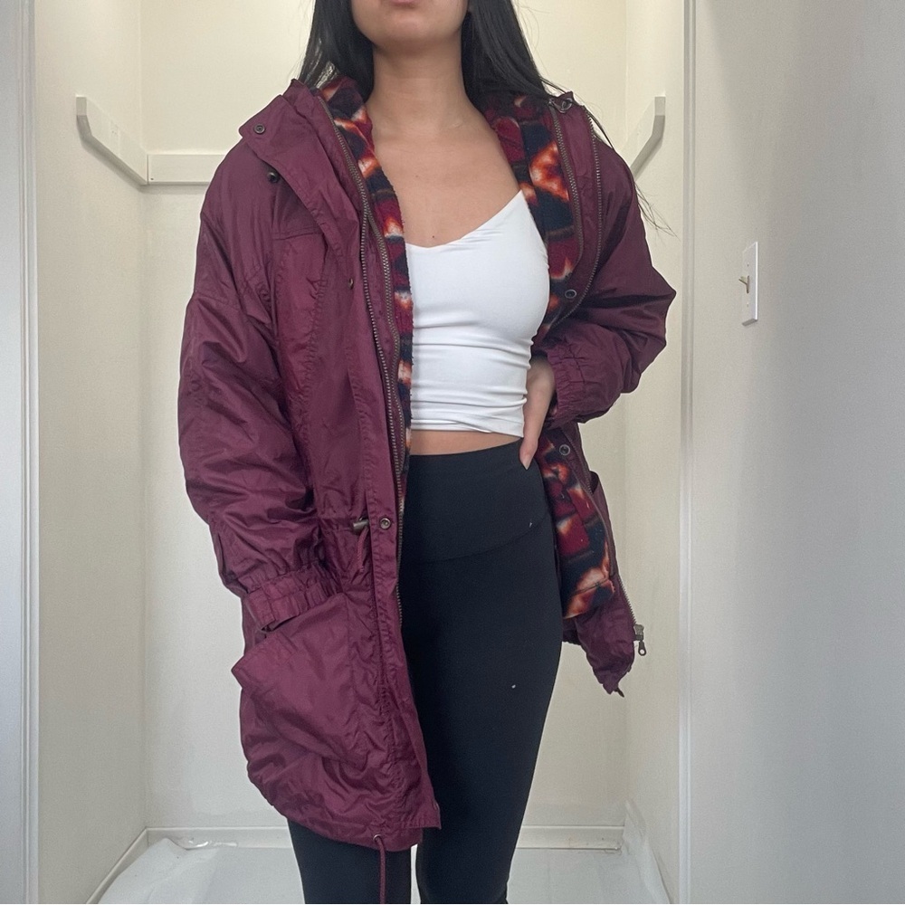🌸 Women’s Ego 2-in-1 Jacket with Removable Lining – Burgundy 🌸